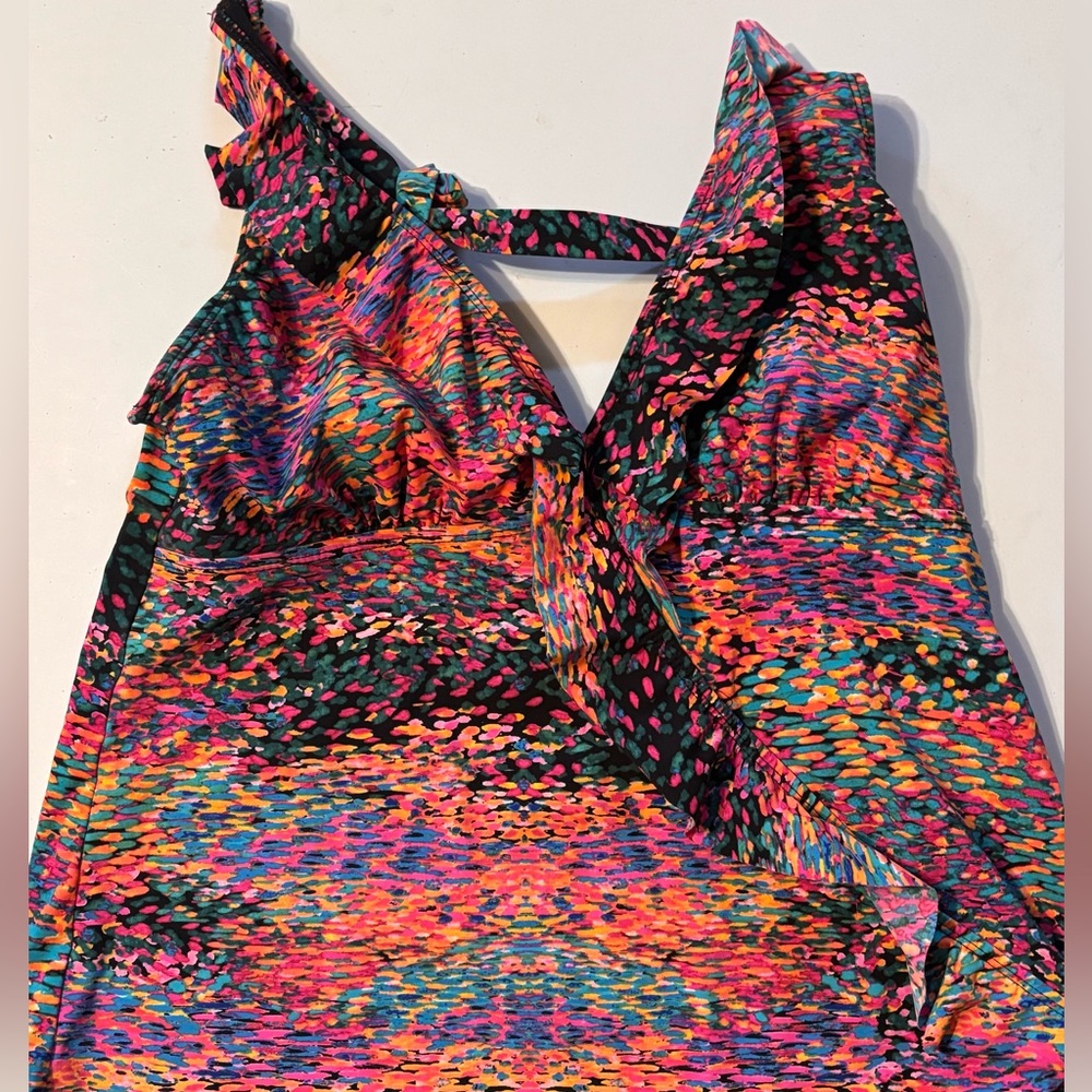 Multi-color Assets by Spanx Tankini Top